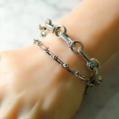 猫の手付きチェーンブレスレットsv925画像