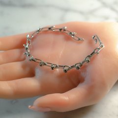 猫の手付きチェーンブレスレットsv925画像