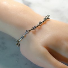 猫の手付きチェーンブレスレットsv925画像