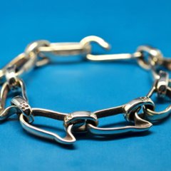 猫耳チェーンブレスレットsv925画像