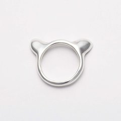 猫耳リング｜耳毛まで表現したリアル猫の耳リング（silver925・ペンダント対応）画像
