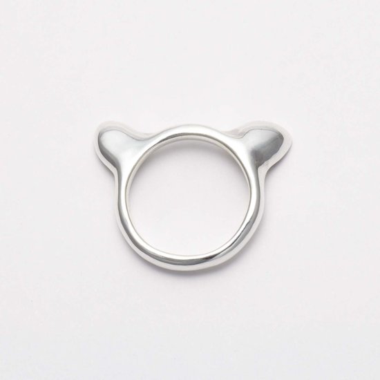 猫耳リング｜耳毛まで表現したリアル猫の耳リング（silver925・ペンダント対応）画像