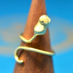 指の上で寝ちゃう香箱猫リング（フリーサイズ）画像