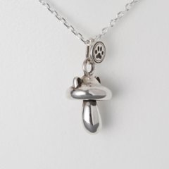 きのこねこペンダント｜成長する猫モチーフ（耳・口元・しっぽ選択可 / silver925）画像