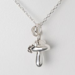 きのこねこペンダント｜成長する猫モチーフ（耳・口元・しっぽ選択可 / silver925）画像