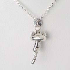 きのこねこペンダント｜成長する猫モチーフ（耳・口元・しっぽ選択可 / silver925）画像