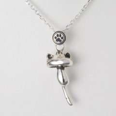 きのこねこペンダント｜成長する猫モチーフ（耳・口元・しっぽ選択可 / silver925）画像