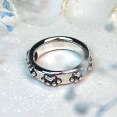 ぐるっと一周肉球リング｜猫好きのためのシルバーアクセサリー（silver925）画像