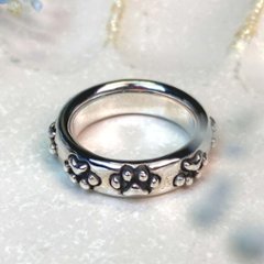 ぐるっと一周肉球リング｜猫好きのためのシルバーアクセサリー（silver925）画像