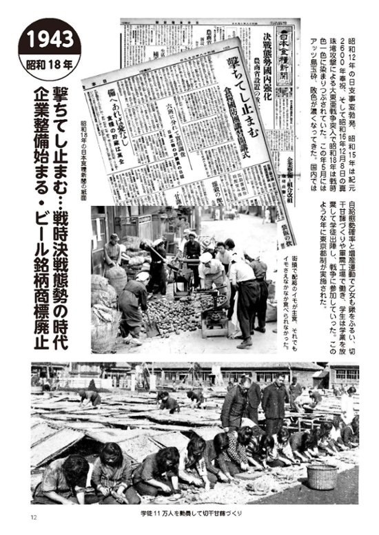 昭和100年記念出版　写真とグラフでみる昭和の食品産業画像