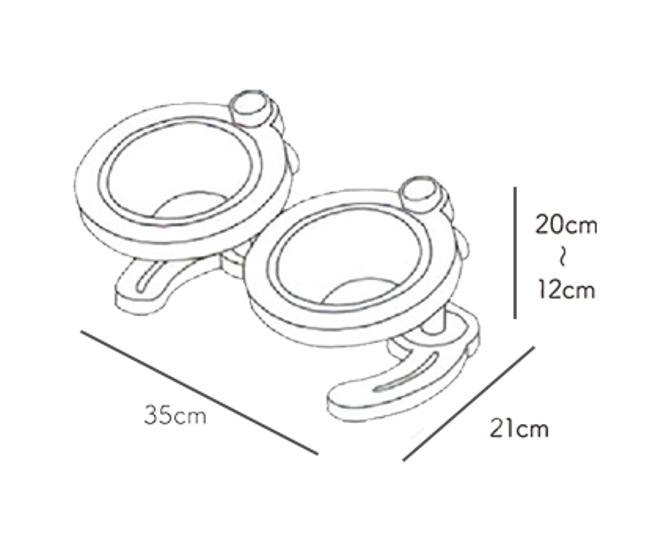 ペット用フードボウル マンマミーヤ ダブルミーヤ画像