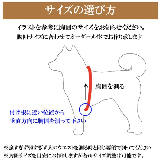 帆布ハーネス　　20mm 7kg-15kg/OZZIE CRAFT画像