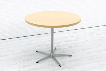 カッシーナ Cassina カフェテーブル 丸テーブル 中古テーブル ミーティングテーブル W900 中古オフィス家具の画像