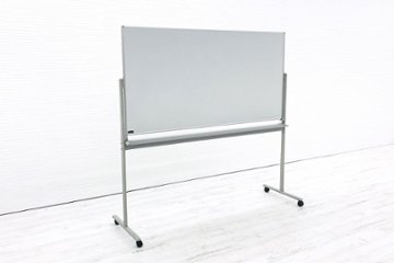 オカムラ ホワイトボード キャスター付 両面タイプ W1900×D600×H1800mm 中古オフィス家具 画像