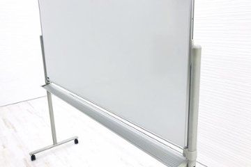 オカムラ ホワイトボード キャスター付 両面タイプ W1900×D600×H1800mm 中古オフィス家具 画像