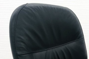 スチールケース リープチェア リープHD 中古 Steelcase Leap 中古オフィスチェア ブラック 中古オフィス家具 革 46212119S画像