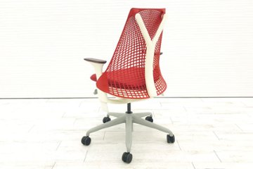 ハーマンミラー セイルチェア 中古 レッド SAYL Chairs デザインチェア 中古オフィス家具画像