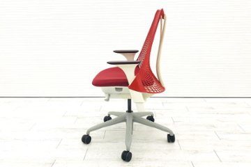 ハーマンミラー セイルチェア 中古 レッド SAYL Chairs デザインチェア 中古オフィス家具画像