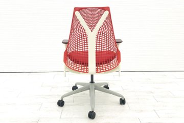 ハーマンミラー セイルチェア 中古 レッド SAYL Chairs デザインチェア 中古オフィス家具画像