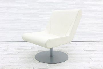 カッシーナ 【5点セット】 ブーメラン プリュス ラウンジスウィベルチェア フローテーブル Cassina FLOW カフェテーブル  中古オフィス家具画像