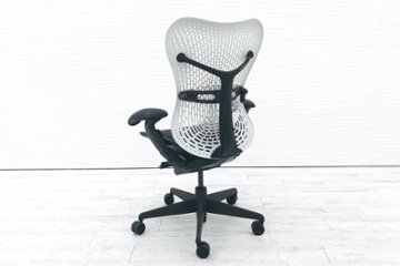 ハーマンミラー ミラチェア 中古チェア Herman Miller Mirra Chair メッシュ 事務椅子 中古オフィス家具 ブラック ホワイト画像