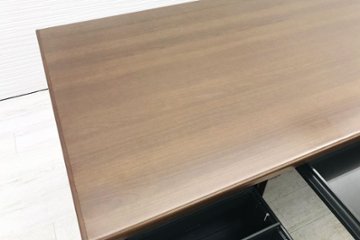 オカムラ 役員家具セット 【5点セット】 両袖机 社長室用 中古デスク 高級家具 エグゼクティブデスク 中古オフィス家具 デスク幅1600画像