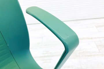 フリッツハンセン ビンテージチェア FritzHansen アンサンブル ENSEMBLE ミーティングチェア スタッキングチェア グリーン画像