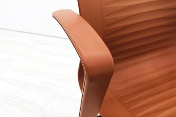 フリッツハンセン ビンテージチェア FritzHansen アンサンブル ENSEMBLE ミーティングチェア スタッキングチェア ブラウン画像