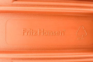 フリッツハンセン ビンテージチェア FritzHansen アンサンブル ENSEMBLE ミーティングチェア スタッキングチェア ブラウン画像