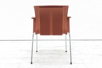 フリッツハンセン ビンテージチェア FritzHansen アンサンブル ENSEMBLE ミーティングチェア スタッキングチェア ブラウン画像