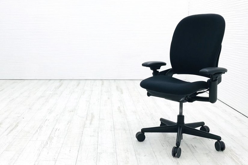 スチールケース リープチェア リープHD 中古 Steelcase Leap 中古オフィスチェア ブラック 中古オフィス家具 クッション 46212119S画像