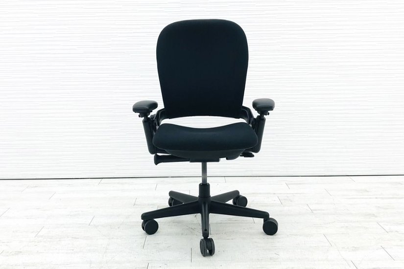 スチールケース リープチェア リープHD 中古 Steelcase Leap 中古オフィスチェア ブラック 中古オフィス家具 クッション 46212119S画像