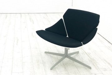 フリッツハンセン スペースチェア SPACE ラウンジチェア FritzHansen イエス+ラウブ ホワイト 中古オフィス家具の画像