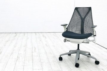 ハーマンミラー セイルチェア SAYL Chairs 中古 前傾チルト 可動肘 デザインチェア 中古オフィス家具 グレーの画像