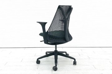 ハーマンミラー セイルチェア 中古 ダークグリーン SAYL Chairs デザインチェア 中古オフィス家具 固定肘画像