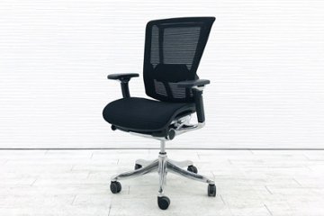 ネフィルチェア オリバー 中古オフィスチェア Nefil メッシュ Comfort Seating 高機能チェア 中古オフィス家具 ブラック 可動肘画像