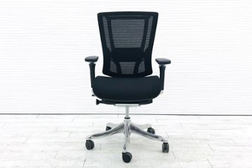 ネフィルチェア オリバー 中古オフィスチェア Nefil メッシュ Comfort Seating 高機能チェア 中古オフィス家具 ブラック 可動肘画像