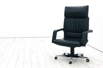 ヴィトラ イマーゴチェア Vitra イマーゴ 中古 ハイバック ヘッドレスト 革 ブラック 中古オフィス家具 エグゼクティブチェア 高級チェアの画像