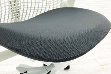 セイルチェア ハーマンミラー SAYL Chairs 中古 前傾チルト 可動肘 デザインチェア 中古オフィス家具 座グレー 背ホワイト画像