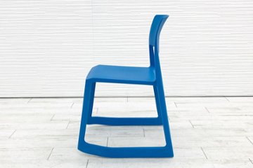 ヴィトラ Vitra Tip Ton ティプ トン ミーティングチェア 会議椅子 スタッキングチェア 中古オフィス家具 グレイシャーブルー画像