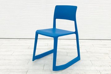 ヴィトラ Vitra Tip Ton ティプ トン ミーティングチェア 会議椅子 スタッキングチェア 中古オフィス家具 グレイシャーブルー画像