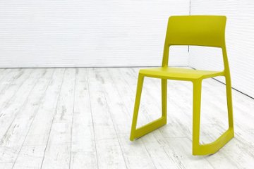 ヴィトラ Vitra Tip Ton ティプ トン ミーティングチェア 会議椅子 スタッキングチェア 中古オフィス家具 マスタード画像