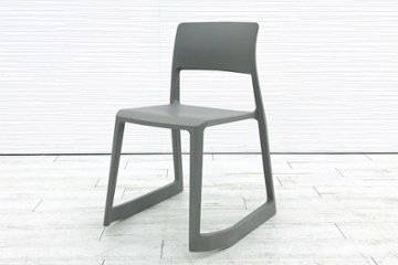 ヴィトラ Vitra Tip Ton ティプ トン ミーティングチェア 会議椅子 スタッキングチェア 中古オフィス家具 アースグレー画像