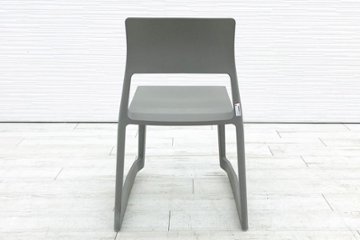 ヴィトラ Vitra Tip Ton ティプ トン ミーティングチェア 会議椅子 スタッキングチェア 中古オフィス家具 アースグレー画像