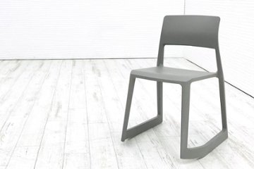 ヴィトラ Vitra Tip Ton ティプ トン ミーティングチェア 会議椅子 スタッキングチェア 中古オフィス家具 アースグレー画像