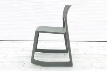 ヴィトラ Vitra Tip Ton ティプ トン ミーティングチェア 会議椅子 スタッキングチェア 中古オフィス家具 アースグレー画像