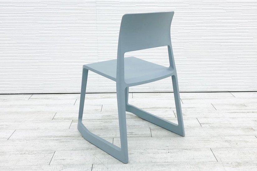 ヴィトラ Vitra Tip Ton ティプ トン ミーティングチェア 会議椅子 スタッキングチェア 中古オフィス家具 アイスグレー画像