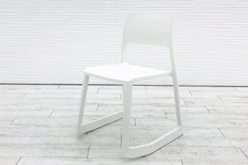 ヴィトラ Vitra Tip Ton ティプ トン ミーティングチェア 会議椅子 スタッキングチェア 中古オフィス家具 ホワイト画像