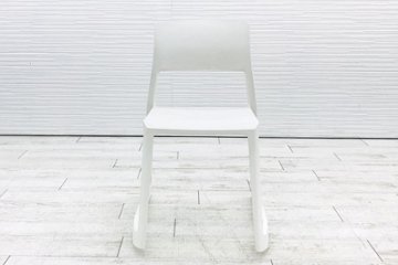 ヴィトラ Vitra Tip Ton ティプ トン ミーティングチェア 会議椅子 スタッキングチェア 中古オフィス家具 ホワイト画像