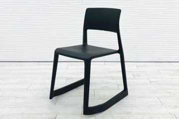 ヴィトラ Vitra Tip Ton ティプ トン ミーティングチェア 会議椅子 スタッキングチェア 中古オフィス家具 ベーシックダーク画像